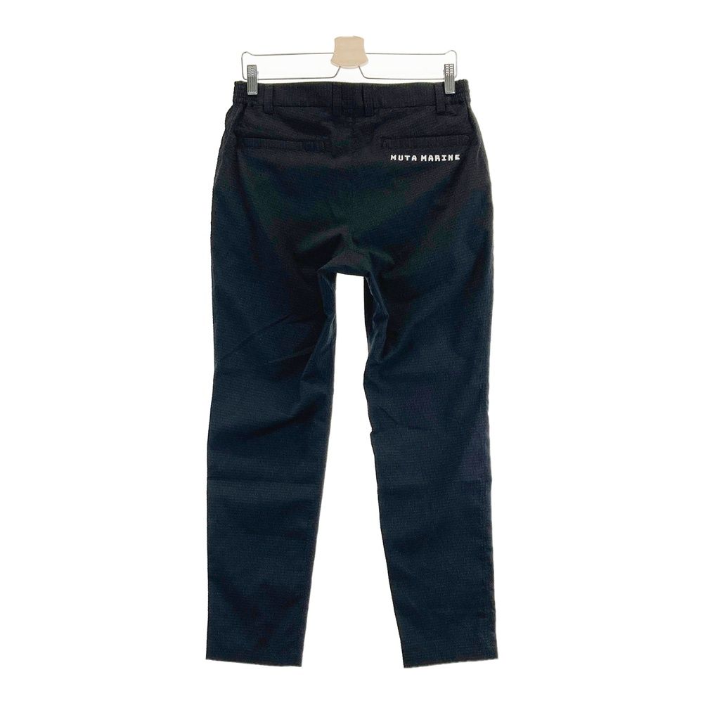 サイズ 5 MUTA MARINE ムータマリン ロングパンツ シアサッカー ブラック系 240101502594 ゴルフウェア メンズ ストスト