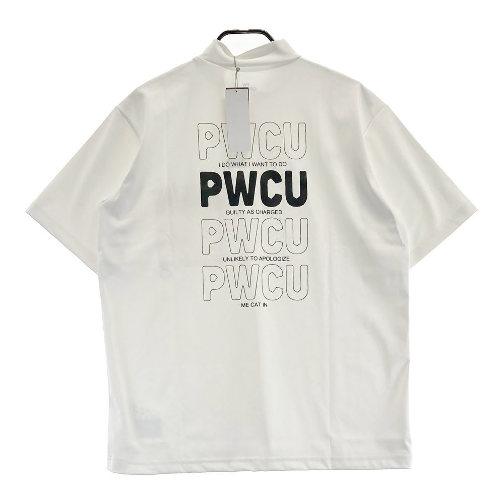 サイズ L PW CIRCULUS ピーダブリュサーキュラス ハイネック 半袖Tシャツ 胸ポケット ホワイト系 240101544074 ゴルフウェア メンズ ストスト