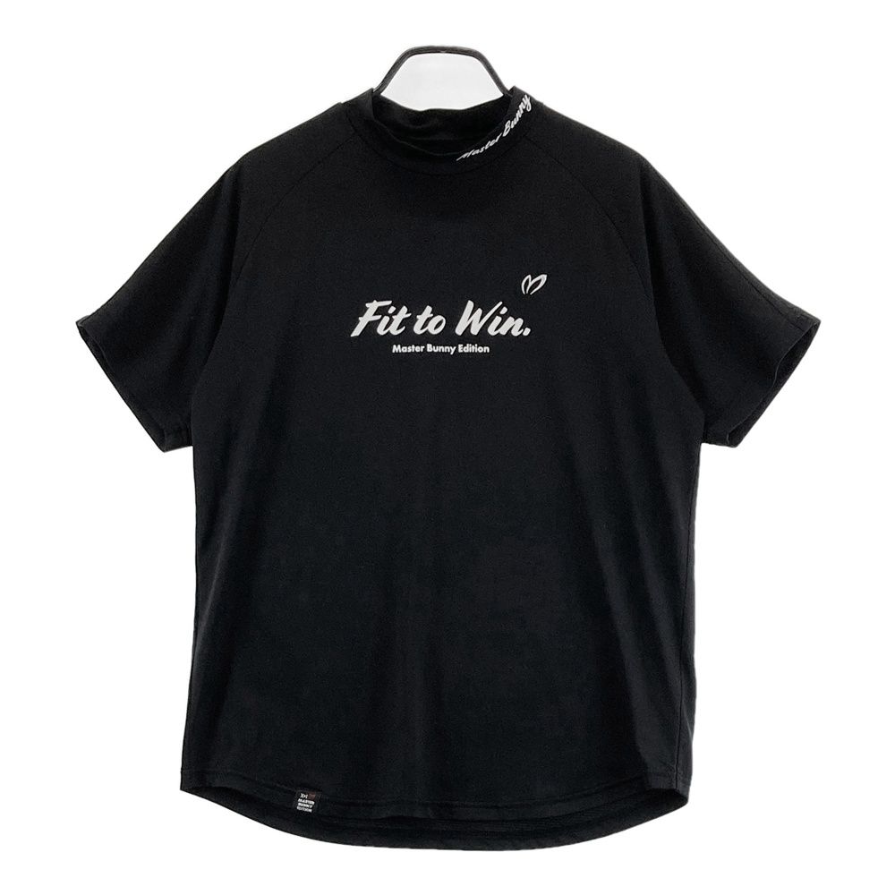 サイズ 6 MASTER BUNNY EDITION マスターバニーエディション ハイネック半袖Tシャツ ブラック系 240101544312 ゴルフウェア メンズ ストスト