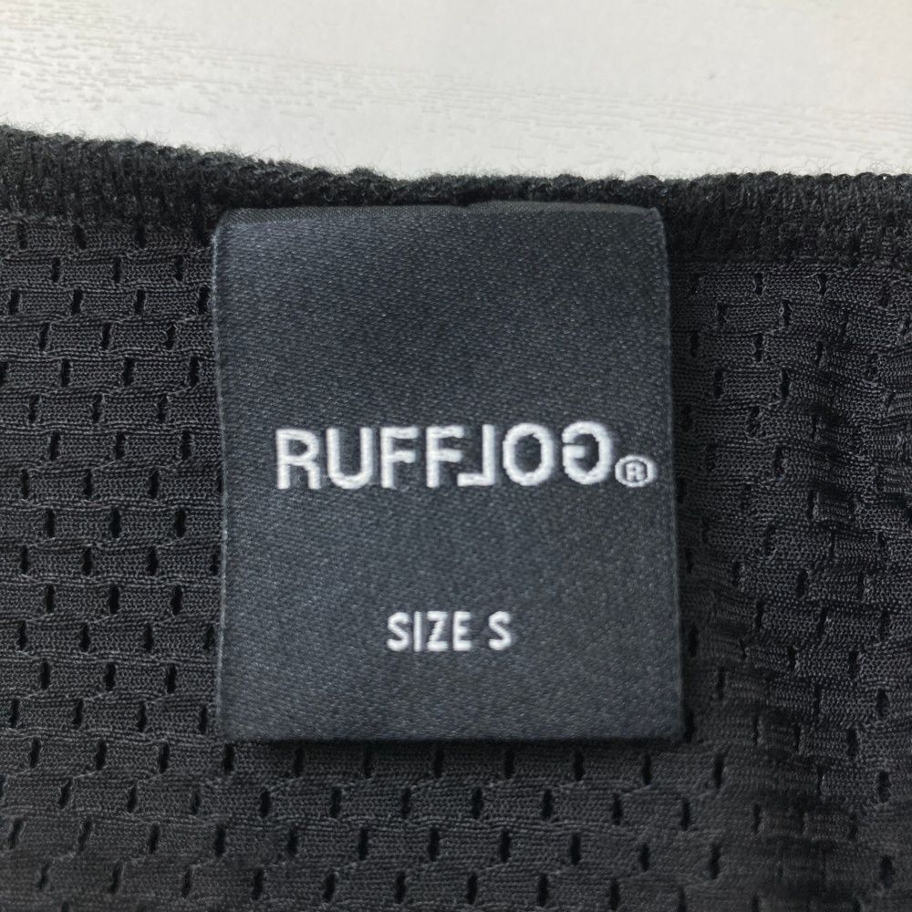 サイズ：S RUFFLOG ラフロッグ メッシュ モックネック 半袖Tシャツ