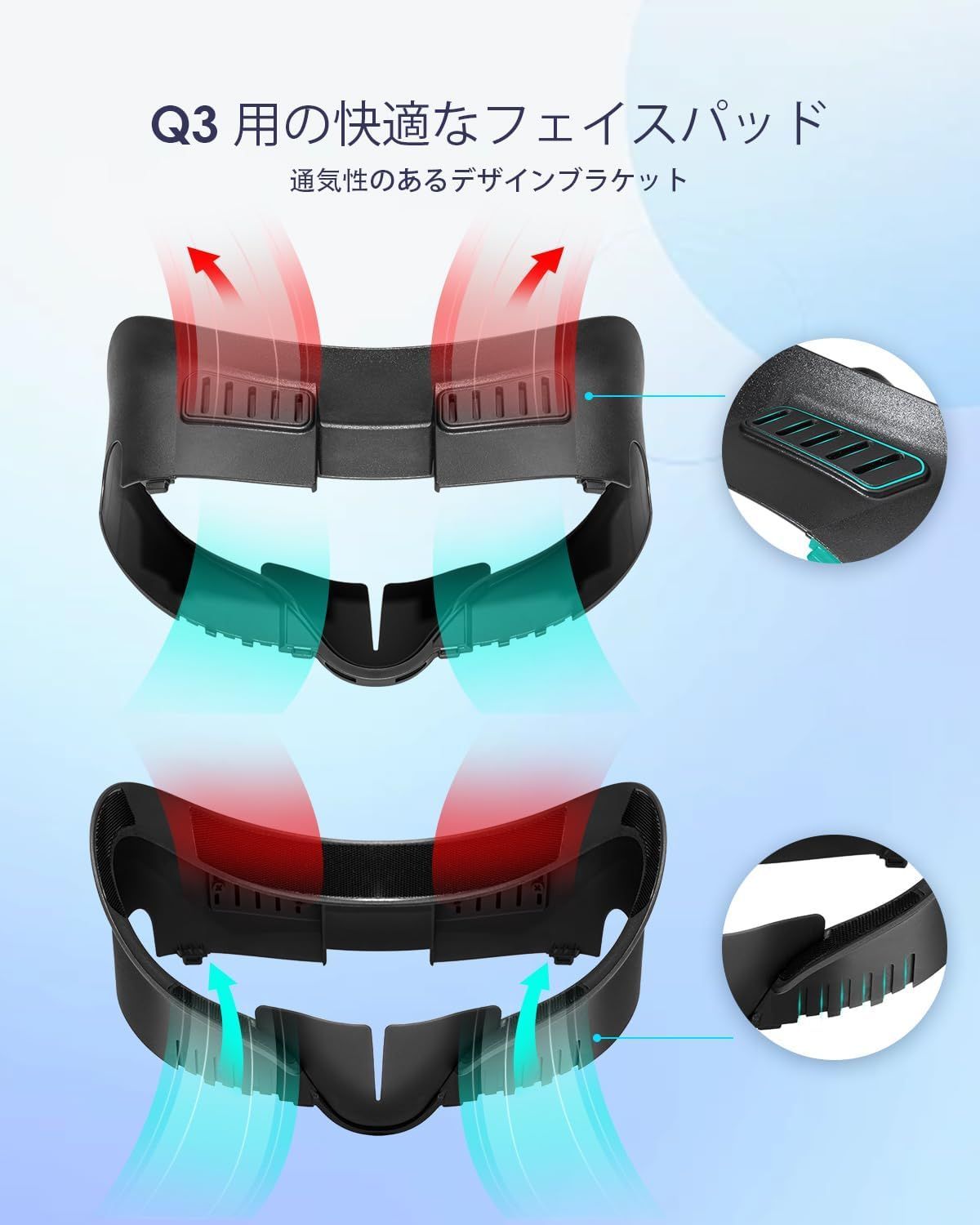 フェイスパッド Quest3用 フェイシャルインターフェイス 2 フォーム