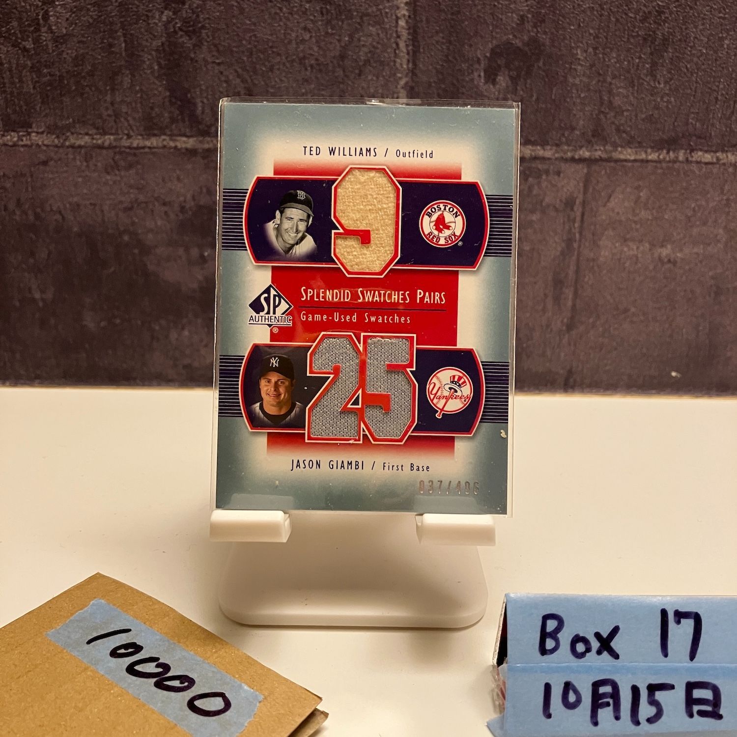 2003 Upper Deck Ted Williams Jason Giambi 037/406 Boston Red Sox