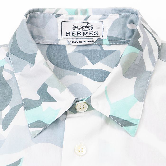 ソルド品】HERMES エルメス ボクシーボディシャツ 2023SS Puzzle
