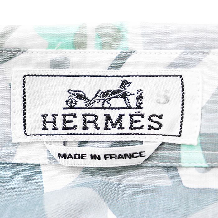 ソルド品】HERMES エルメス ボクシーボディシャツ 2023SS Puzzle
