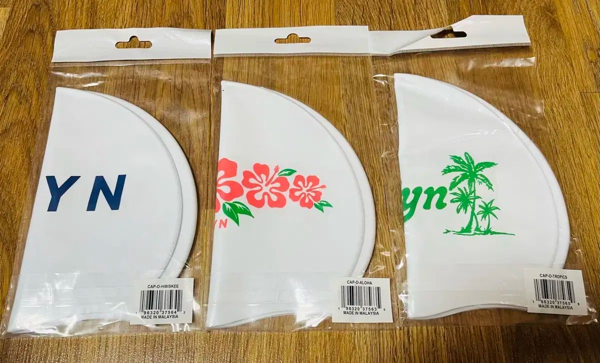 JOLYN スイミングキャップ ハイビスカス アロハ 熱帯 3 終日バッチ