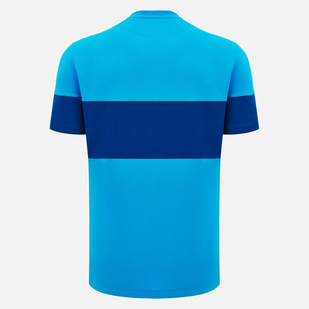 マクロン ラグビー スコットランド代表 2025 スリムフィット レジャー Tシャツ 青 ブルー 水色 紺 ネイビー モデル 日本未発売