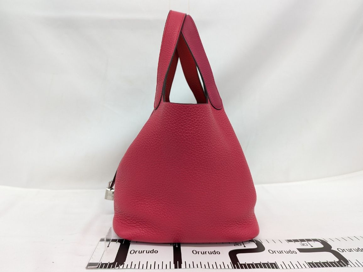 17 エルメス HERMES ピコタンロック MM トリヨンクレマンス Y刻印 シルバー金具 バイ ハンドバッグ