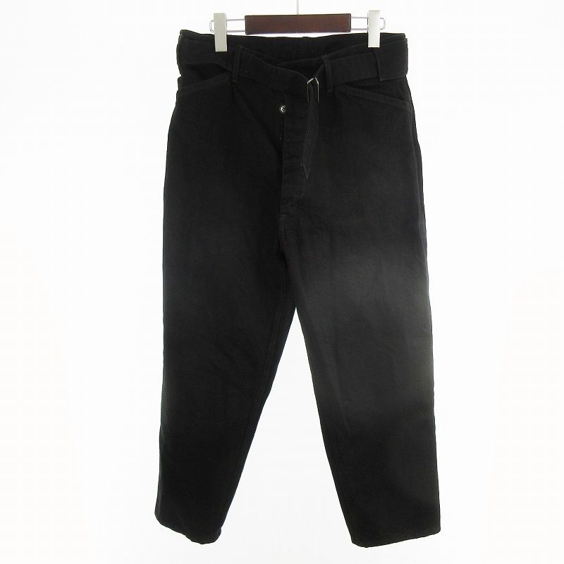 コモリ COMOLI 25AW Belted Pants ベルテッド デニムパンツ ジーンズ