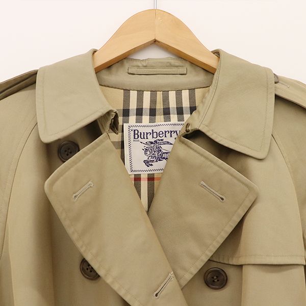 希少♡近年♡バーバリーロンドン　ロングトレンチコート　ノバチェック　カーキ 希少♡近年♡バーバリーロンドン ロングトレンチコート ノバ