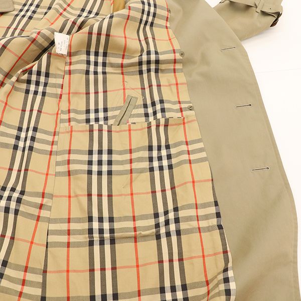 バーバリー BURBERRY ダブル ノバチェック ロング トレンチ