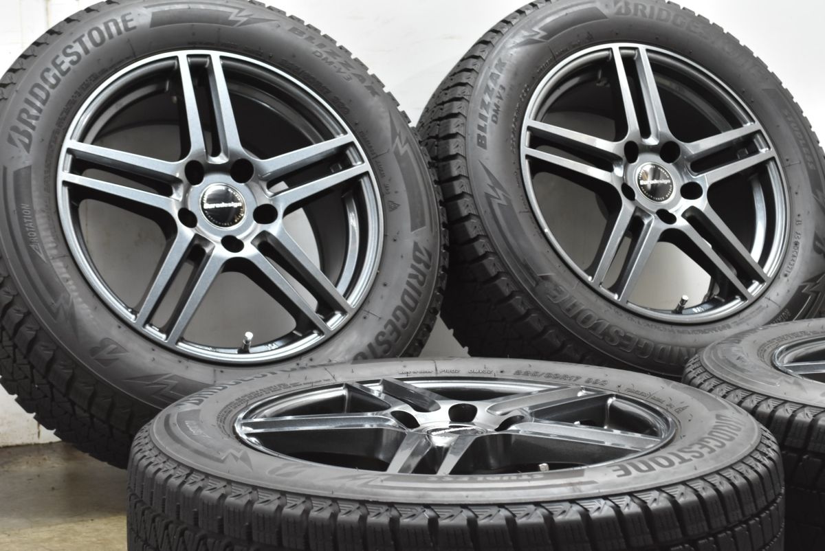 バリ溝 ユーロデザイン 17 in 7 5 J 37 PCD 120 ブリヂストン ブリザック DM V 3 225 60 R BMW X 4 スタッドレス 交換用