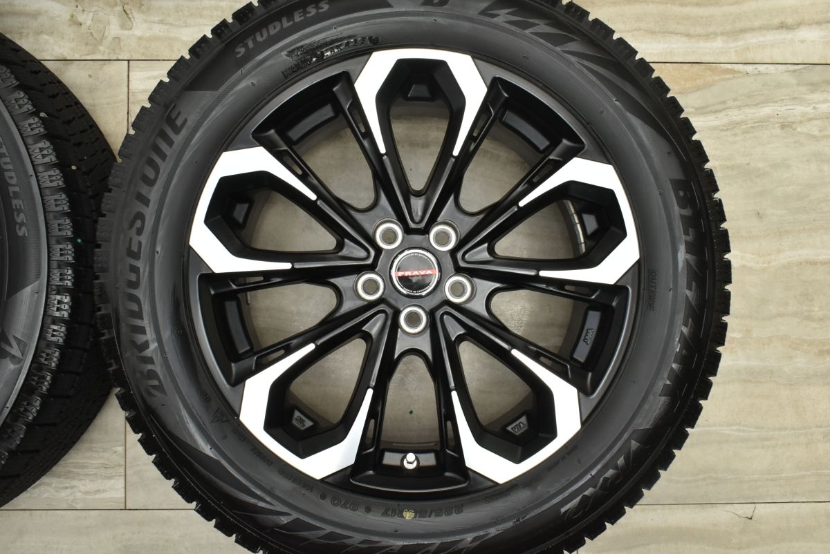  レイシーン プラバ 5 X 17 in 7 J 47 PCD 100 ブリヂストン ブリザック VRX 2 225 55 R XV フォレスター 交換用 スタッドレス 可 17インチ タイヤ ホイールセット
