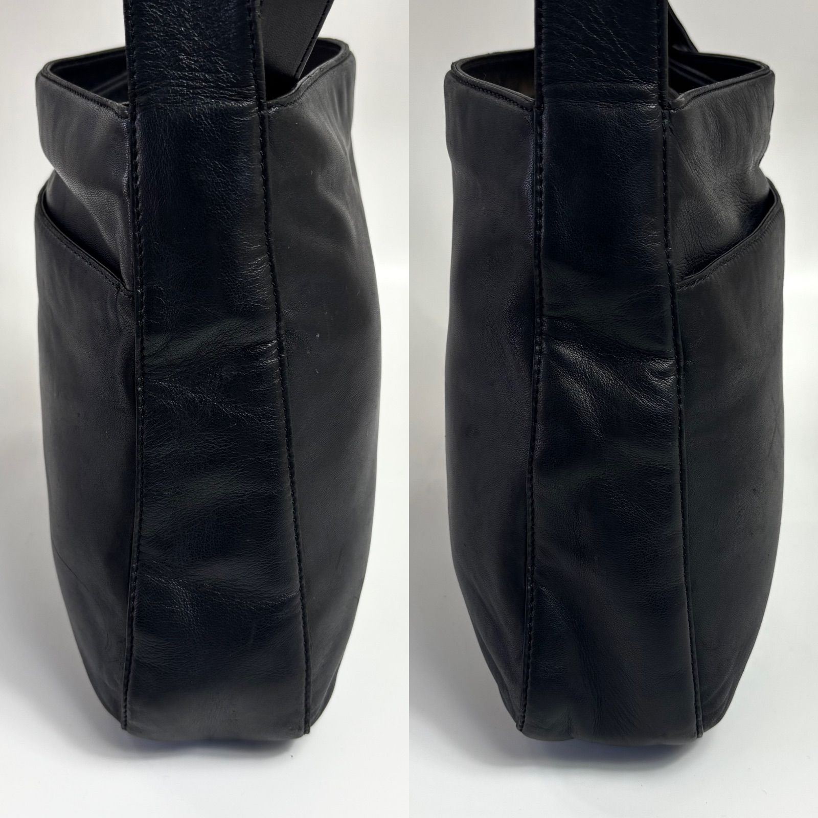 LOEWE ロエベ ショルダーバッグ ナッパレザー アナグラム ロゴ 斜め