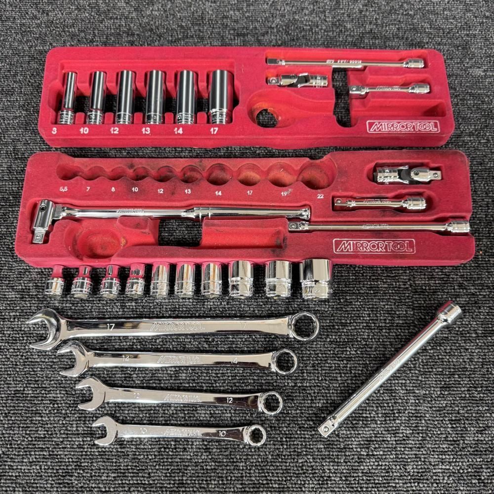 年代物 KTC MIRROR TOOL ソケット スパナ エクステンションバー等まとめ29点 202