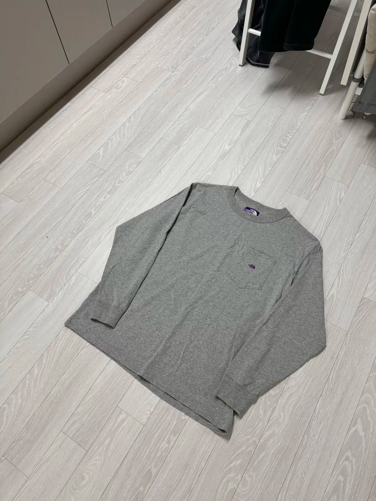 XL THE NORTH FACE パープルラベル ロングスリーブ グレー