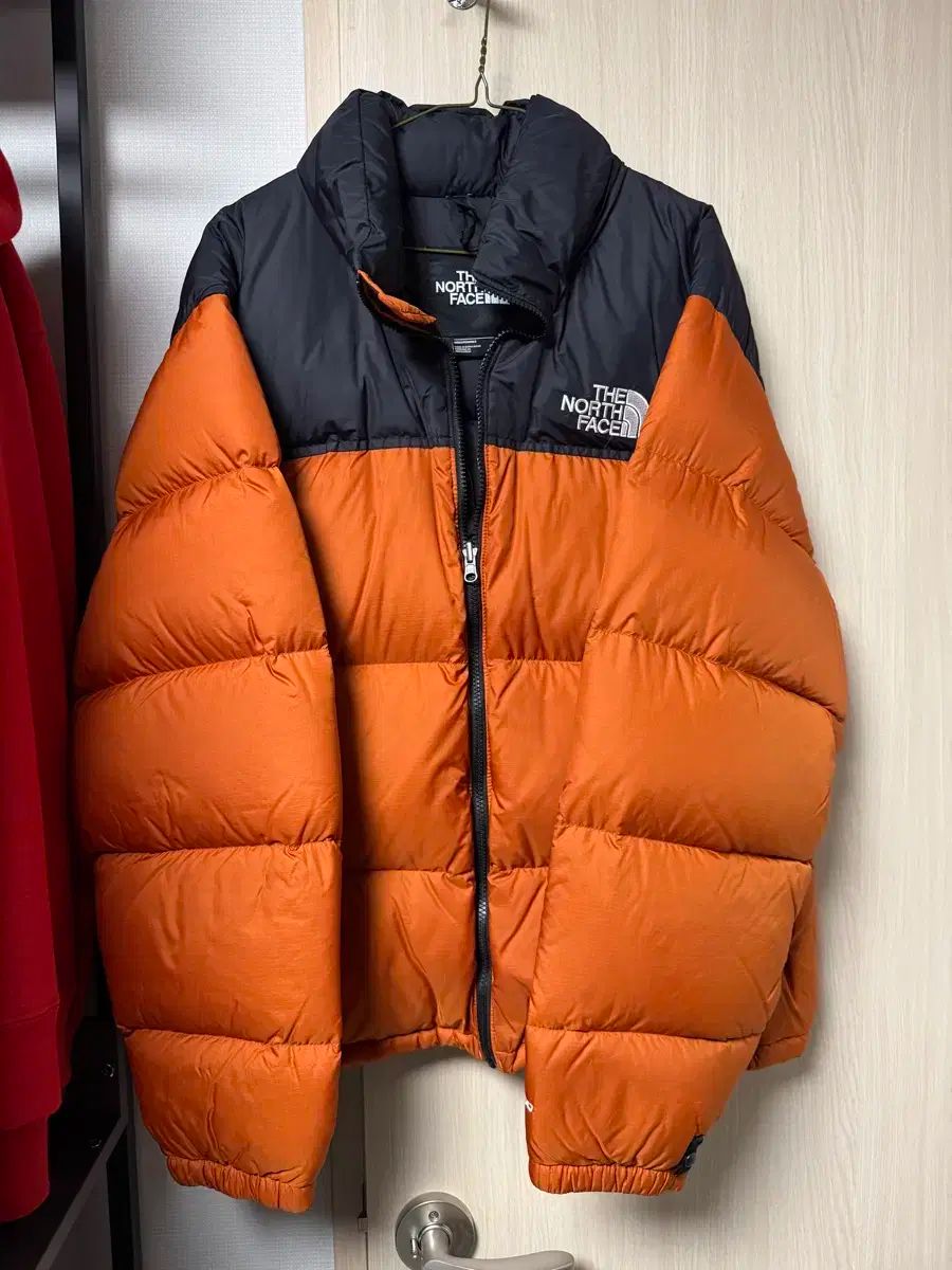 XL THE NORTH FACE ザノースフェイス Nuptse ヌプシ オレンジ
