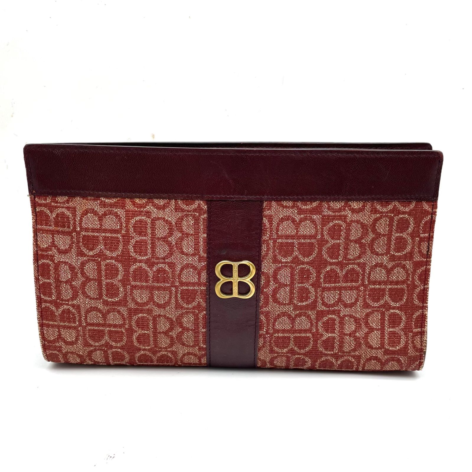 バレンシアガ ポーチ クラッチ ハンドバッグ ロゴ レトロ SG2966B