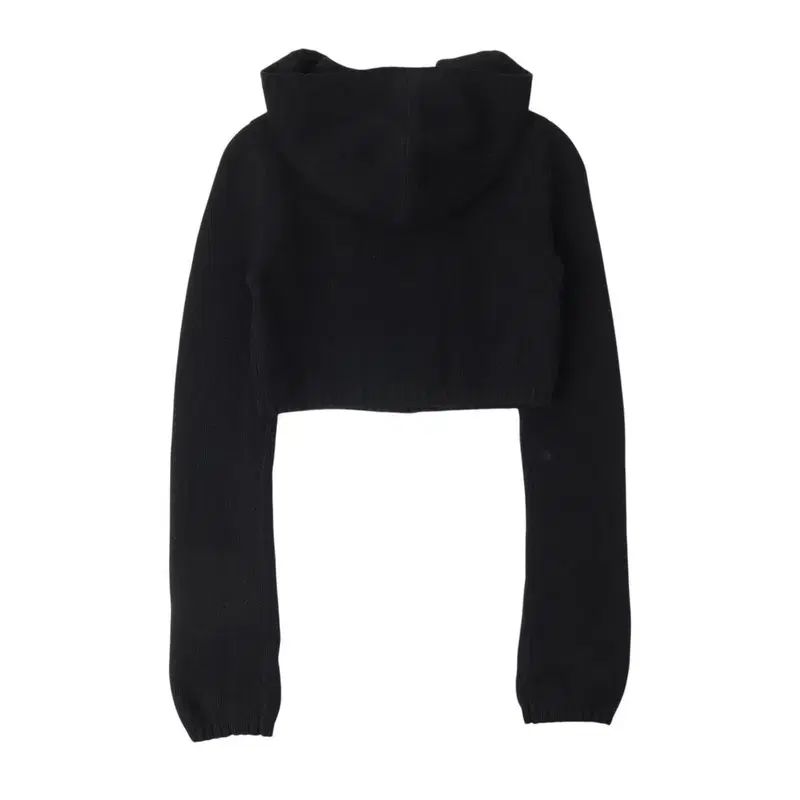 Polo Jeans フーディー クロップド ダブル ウール ニット カーディガン