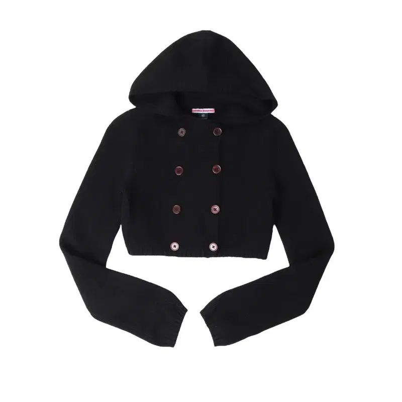 Polo Jeans フーディー クロップド ダブル ウール ニット カーディガン