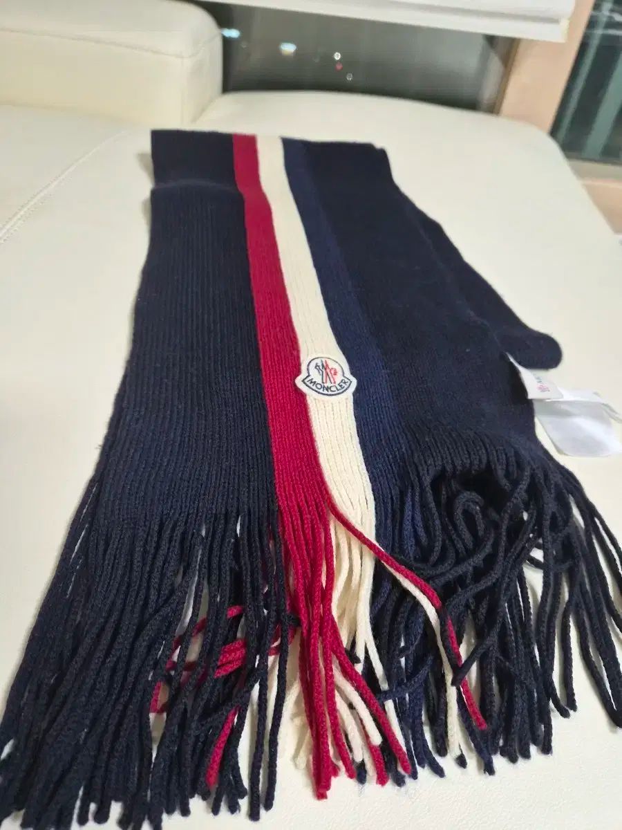 楽天市場】120 MONCLER モンクレール 9974400 A9146 ネイビー マフラー