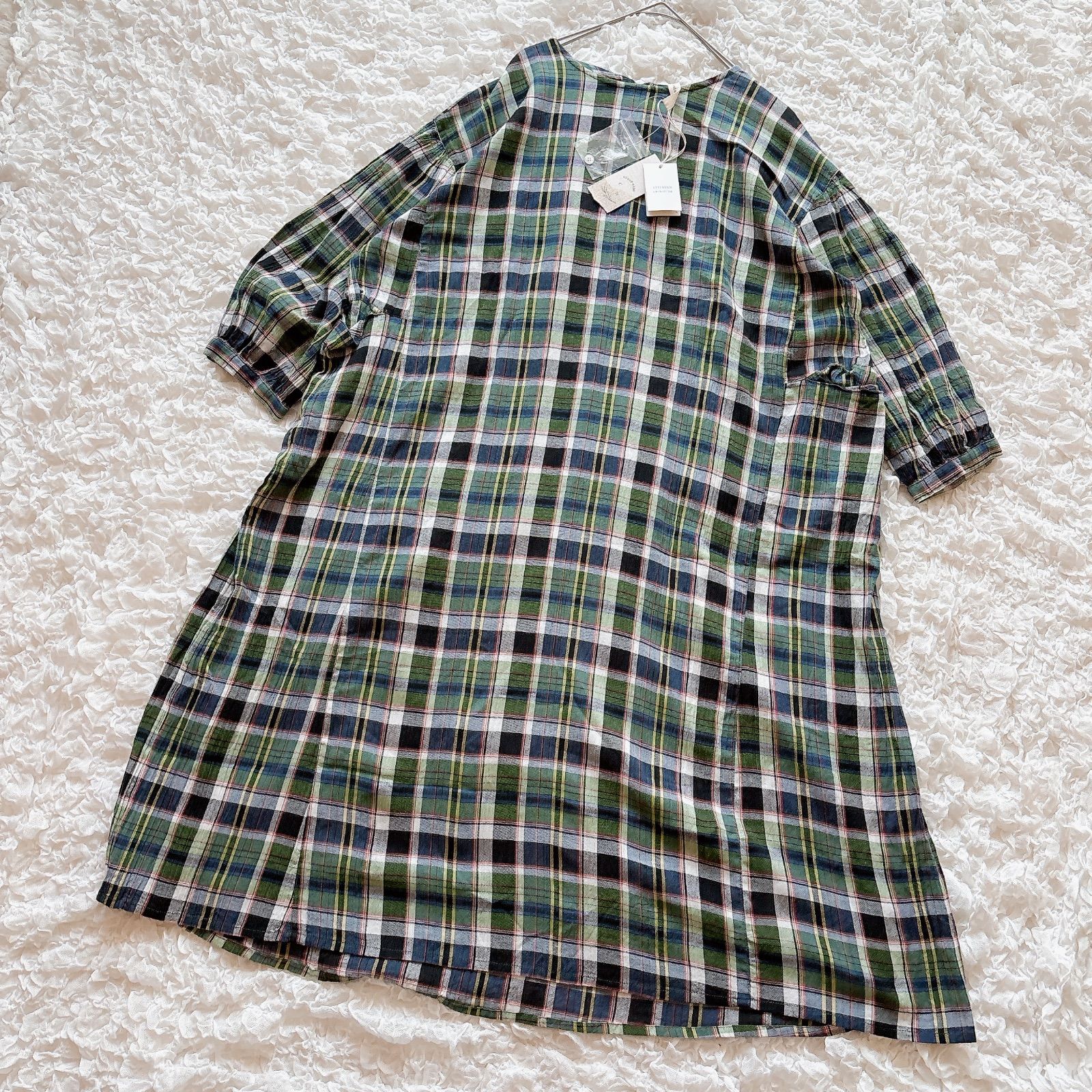 cloudnine クラウドナイン 新品 ワンピース チェック ロング インド製