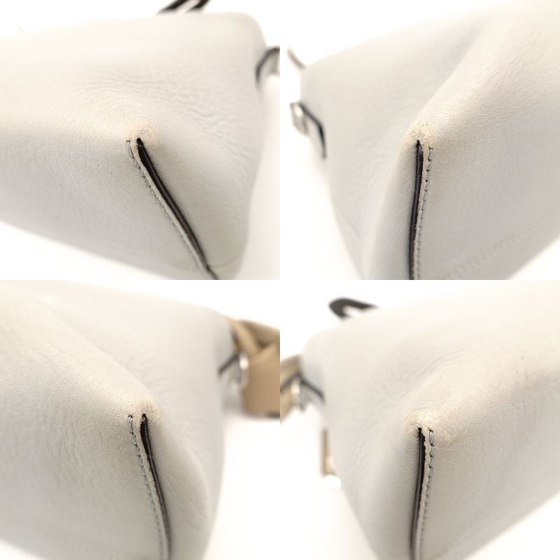 グレー×ベージュ レザー