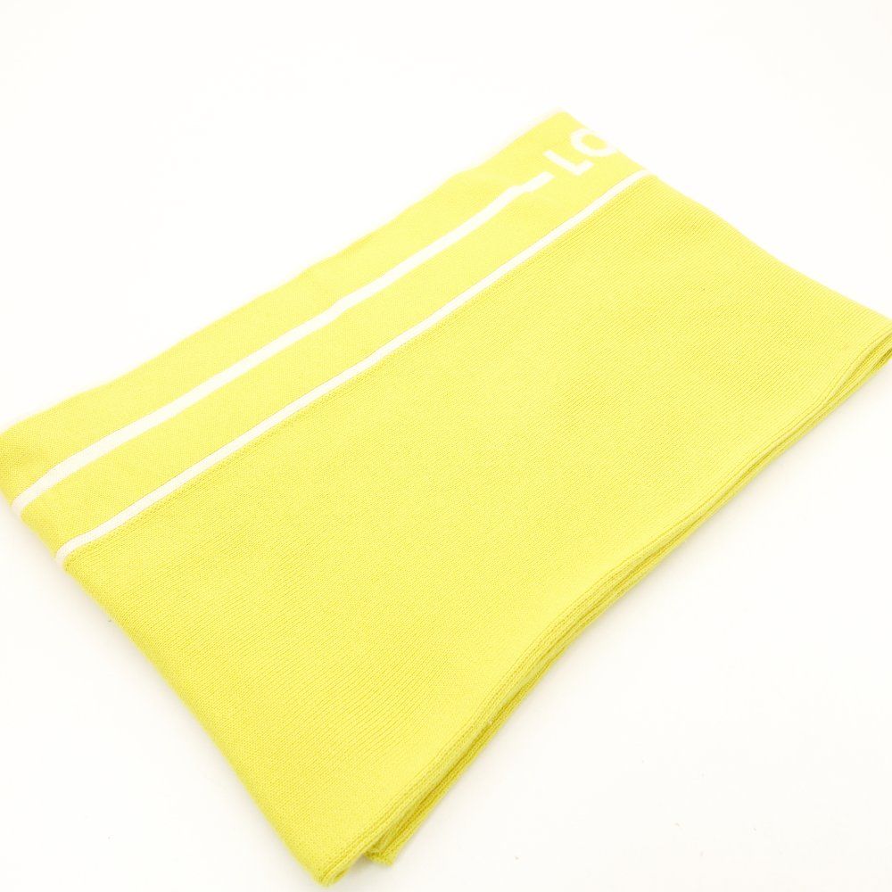 実績のある ルイヴィトン LOUIS VUITTON カップ タオル イエロー マフラー スカーフ コットン カシミヤ 大判 き 7-10-732