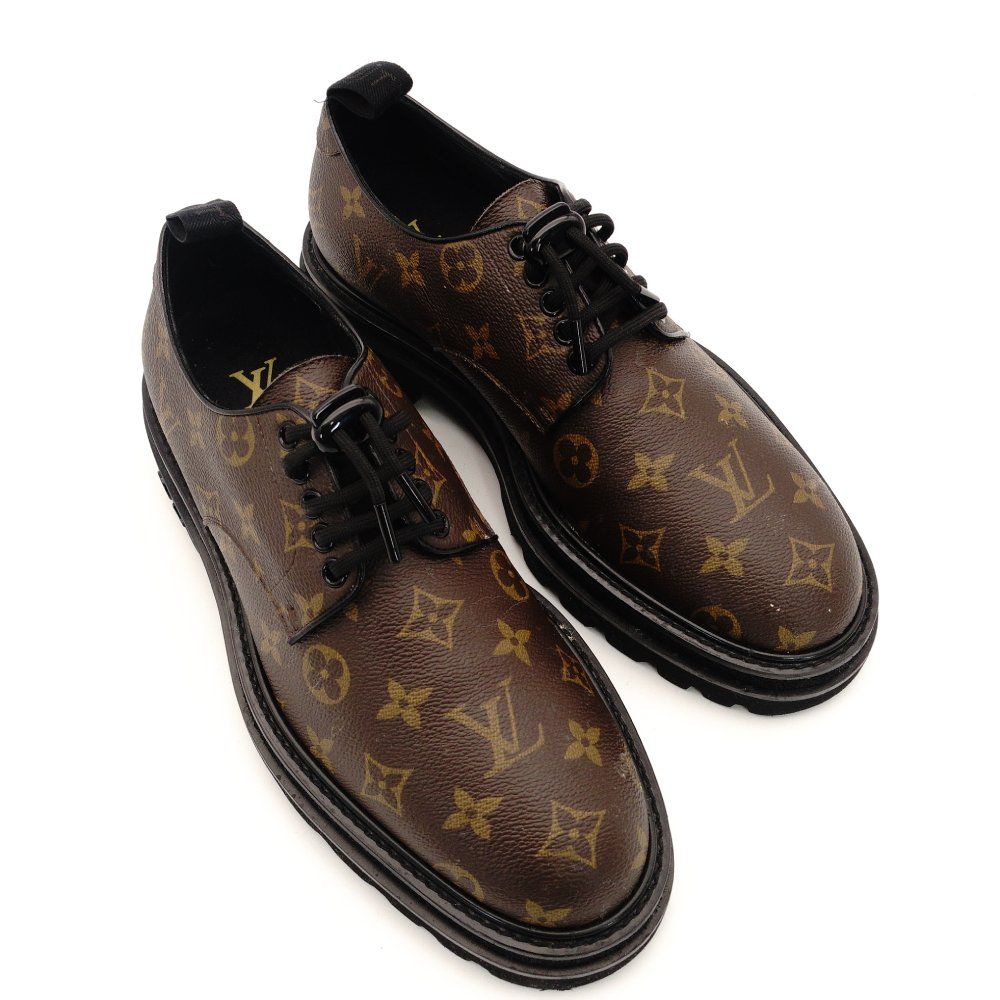 ルイヴィトン LOUIS VUITTON ブラックアイスライン ダービー シューズ