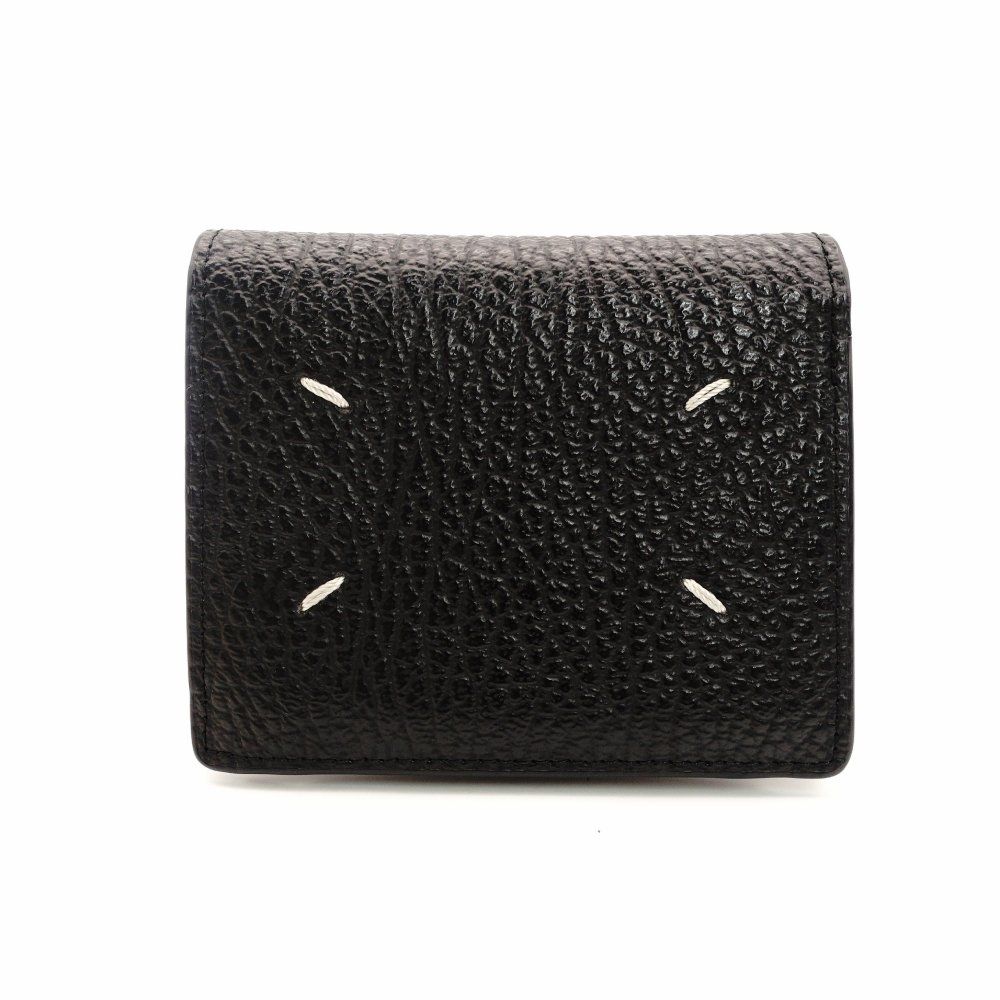 メゾンマルジェラ Maison Margiela 4ステッチ 三つ折り ウォレット 財布 折り財布 ブラック 黒 7-10-945