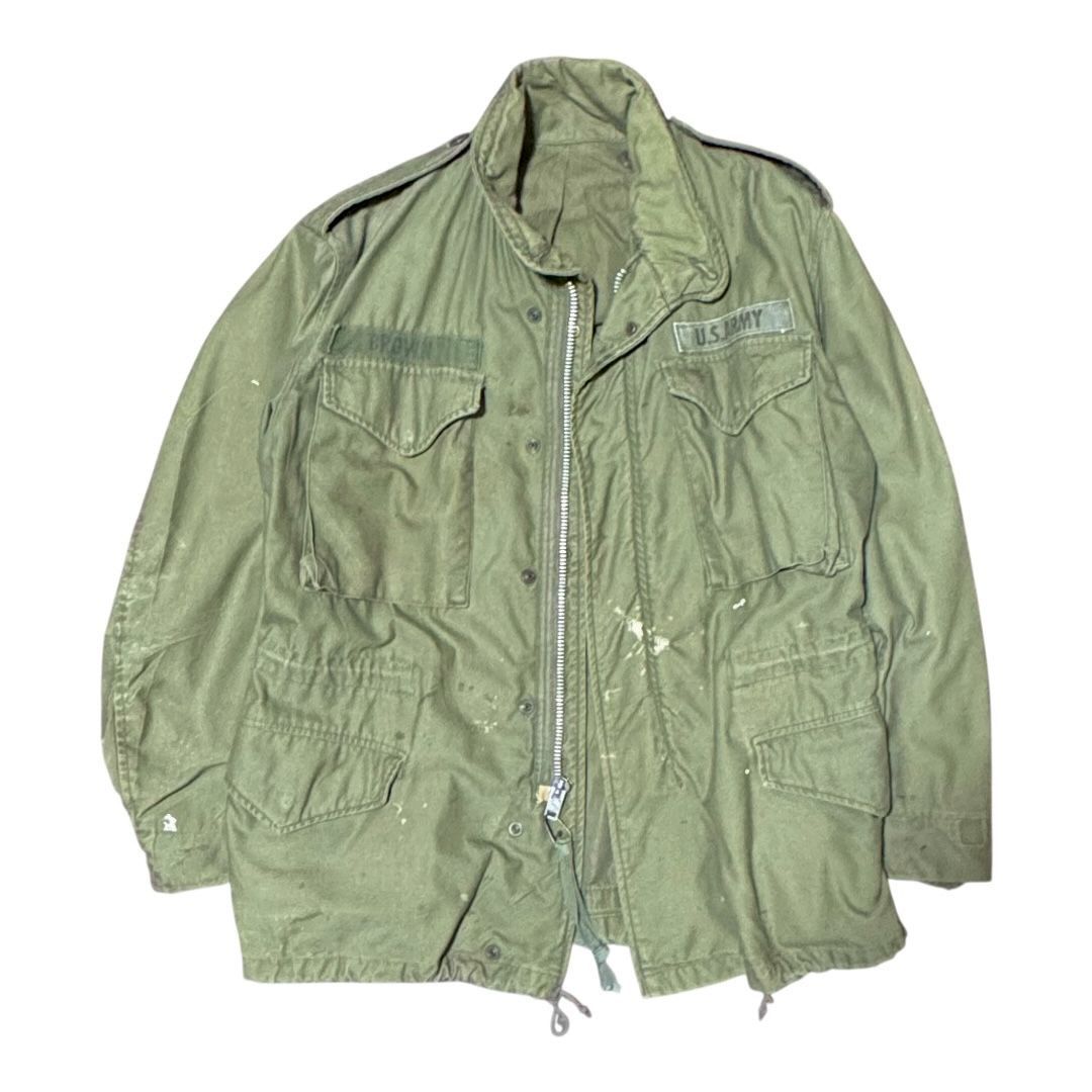 実物 ボロ M-65 アルミ military ミリタリー ジャケット USAF 古着 アメカジ Lサイズ相当