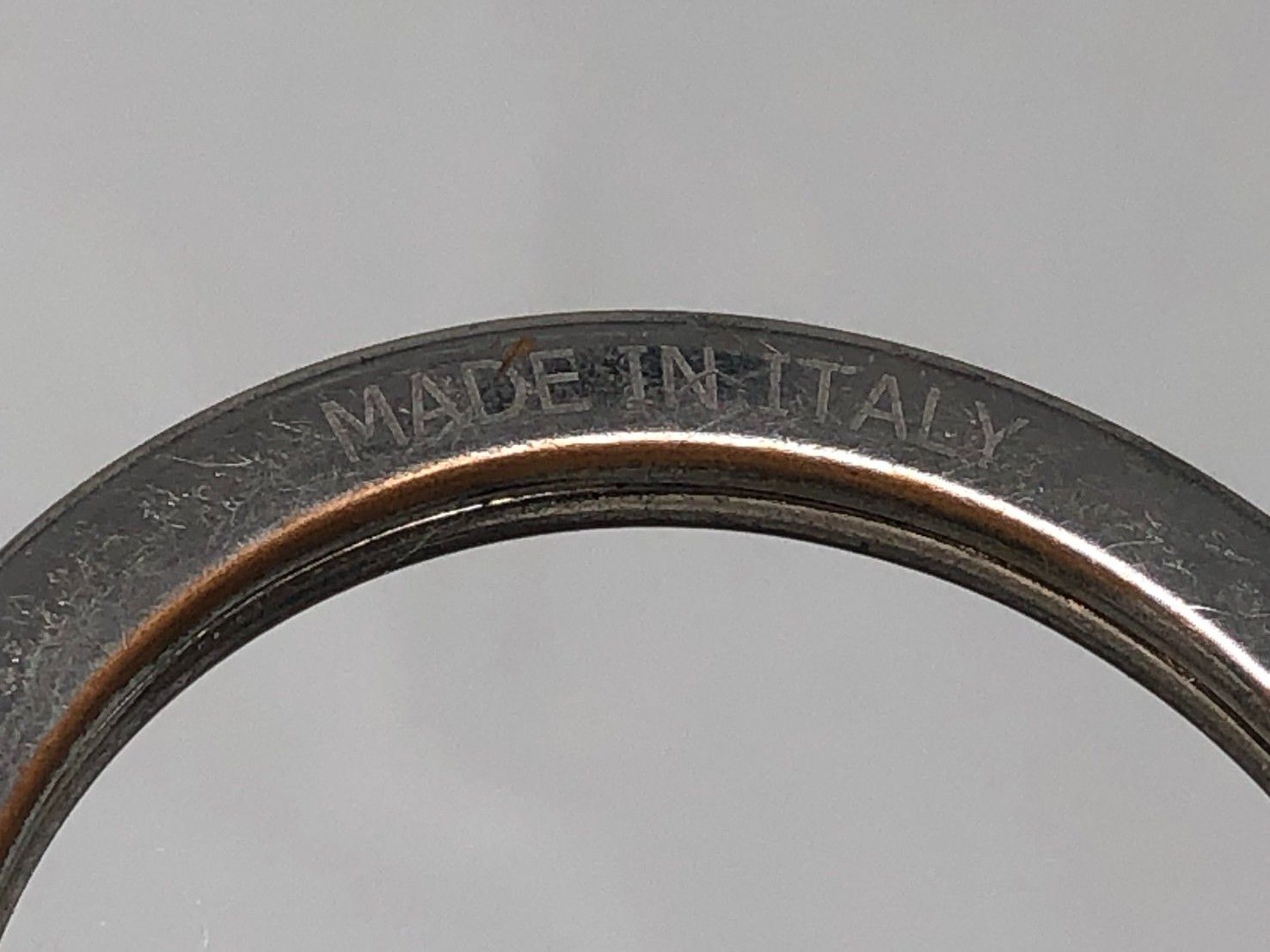 LOUIS VUITTON ルイヴィトン M 00741 LVサークル キーリング キーホルダー チャーム ブラック系×シルバー系 19196