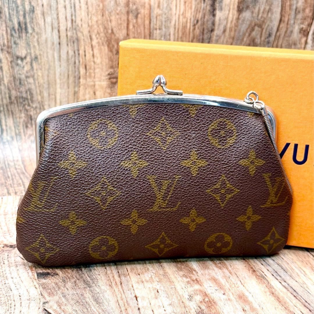 ⛄️ ⛄️ルイヴィトン モノグラム がま口 ポーチ USAバケット 588
