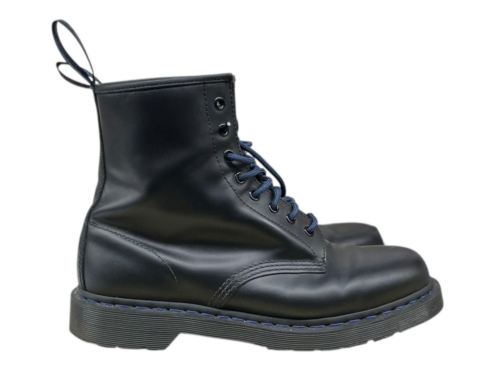 Dr.Martens ドクターマーチン 日本 ネイビーステッチ レザー ブーツ ８ホール 1460 US 11 29.0 cm ブラック メンズ 025