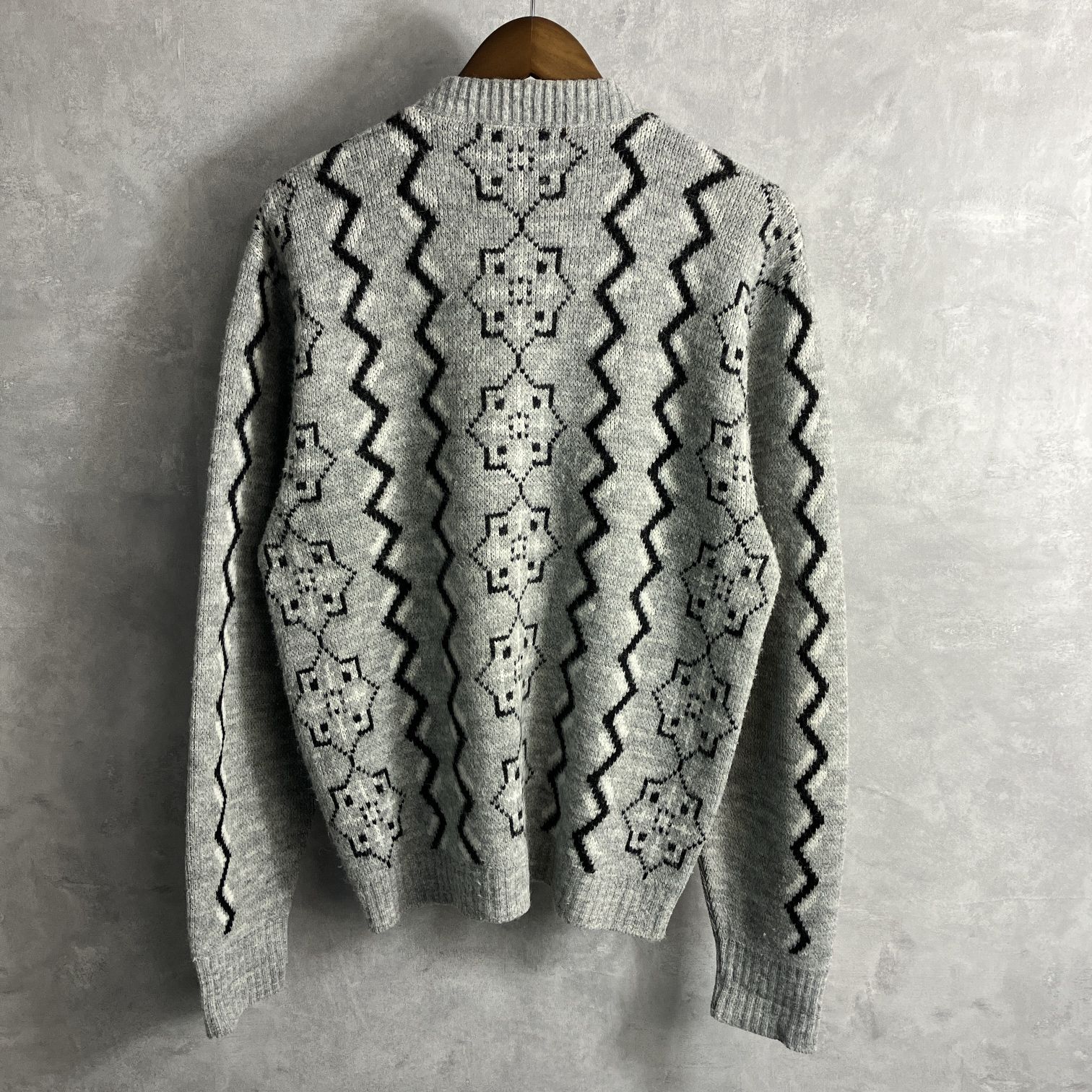 60‘s ジップアップ ニット カーディガン