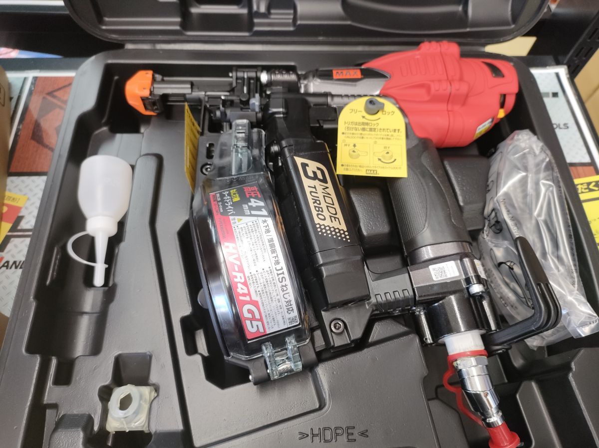 MAX HV-R41G5-G 高圧 41mm ねじ打ち機 ターボドライバ マックス ハンズクラフト宮崎新名爪