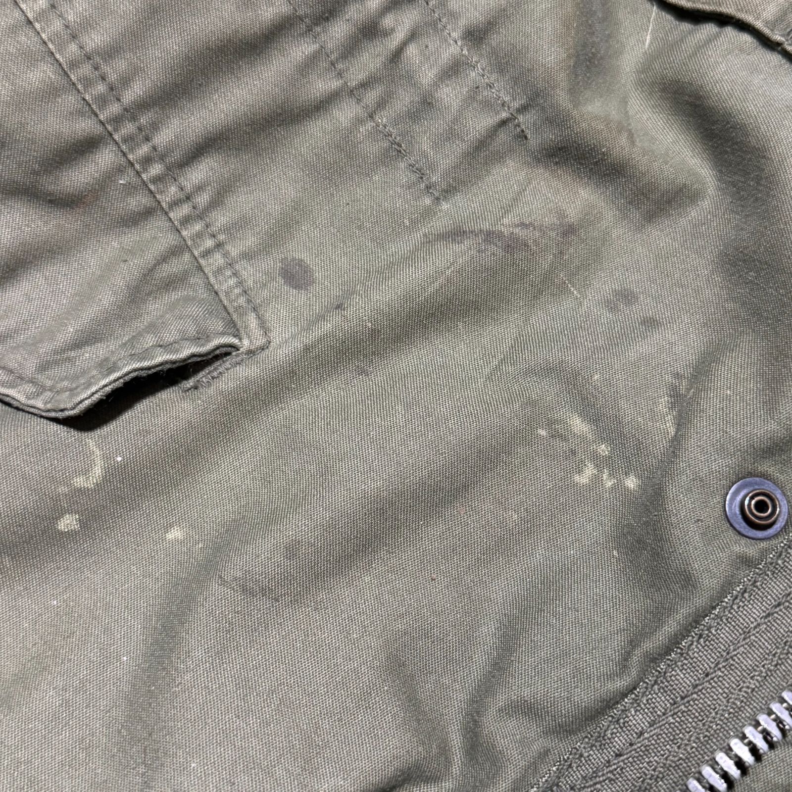 実物 ボロ M-65 アルミ military ミリタリー ジャケット USAF 古着 アメカジ Lサイズ相当 GULLKHAN_COM