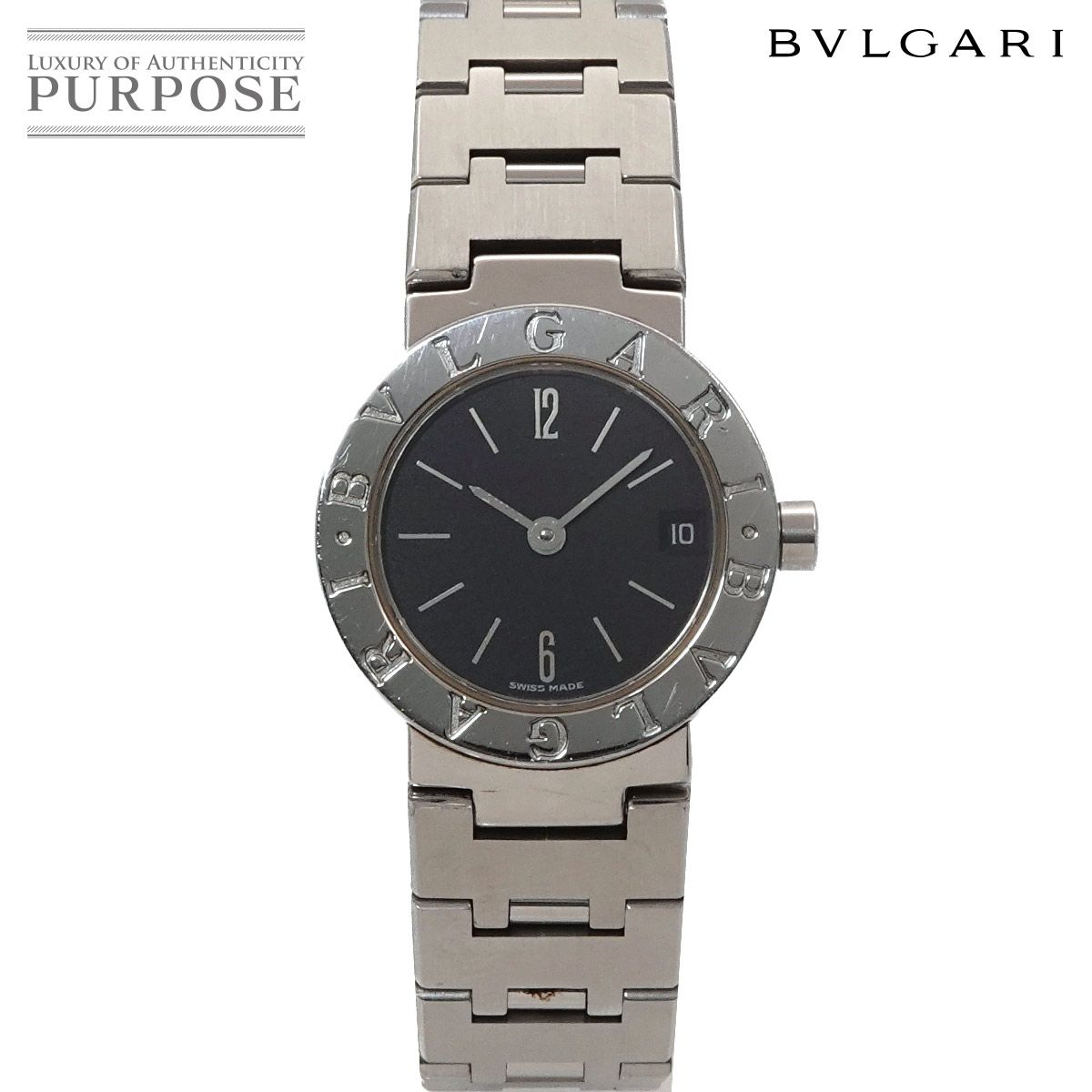 ブルガリ BVLGARI ブルガリブルガリ デイト BB23SSD レディース 腕時計 ブラック クォーツ ウォッチ BVLGARIBVLGARI 90300976