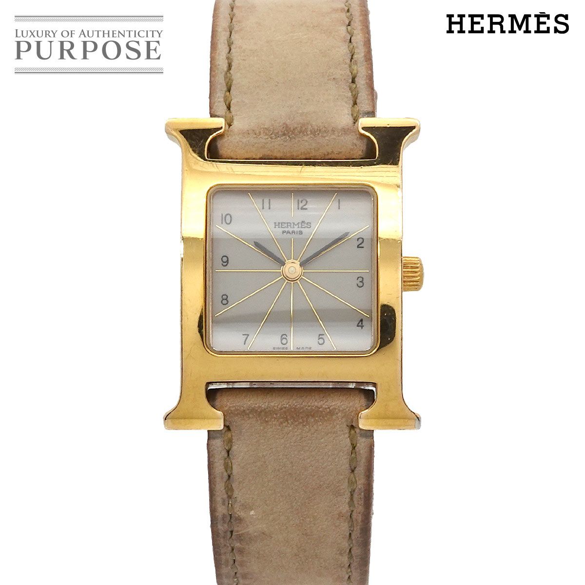 エルメス HERMES Hウォッチ HH1 201 レディース 腕時計 グレー