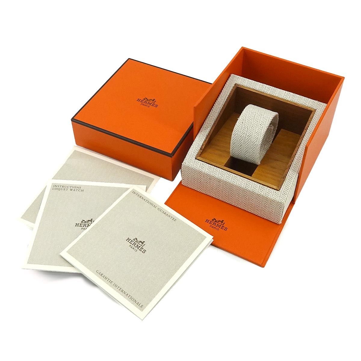 エルメス HERMES ロケ LO1 201 バングル ウォッチ ヴィンテージ レディース 腕時計 七宝焼き ゴールド クォーツ Loquet 90301616