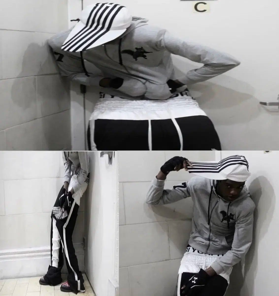 ヨリスポーツ yori sports 白 ロングキャップ