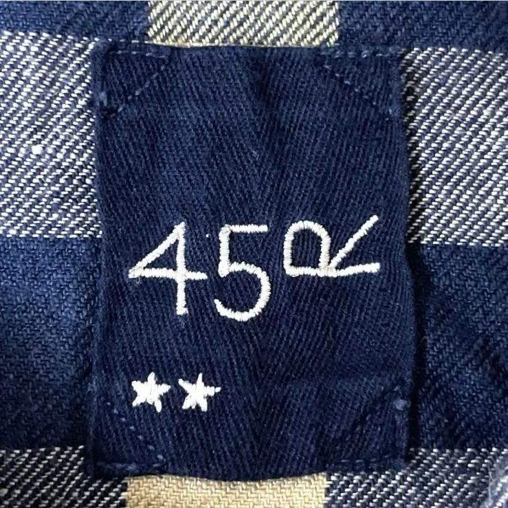 45R インドリネンツイルの908 8オール 長袖シャツ チェック 2 - メルカリ