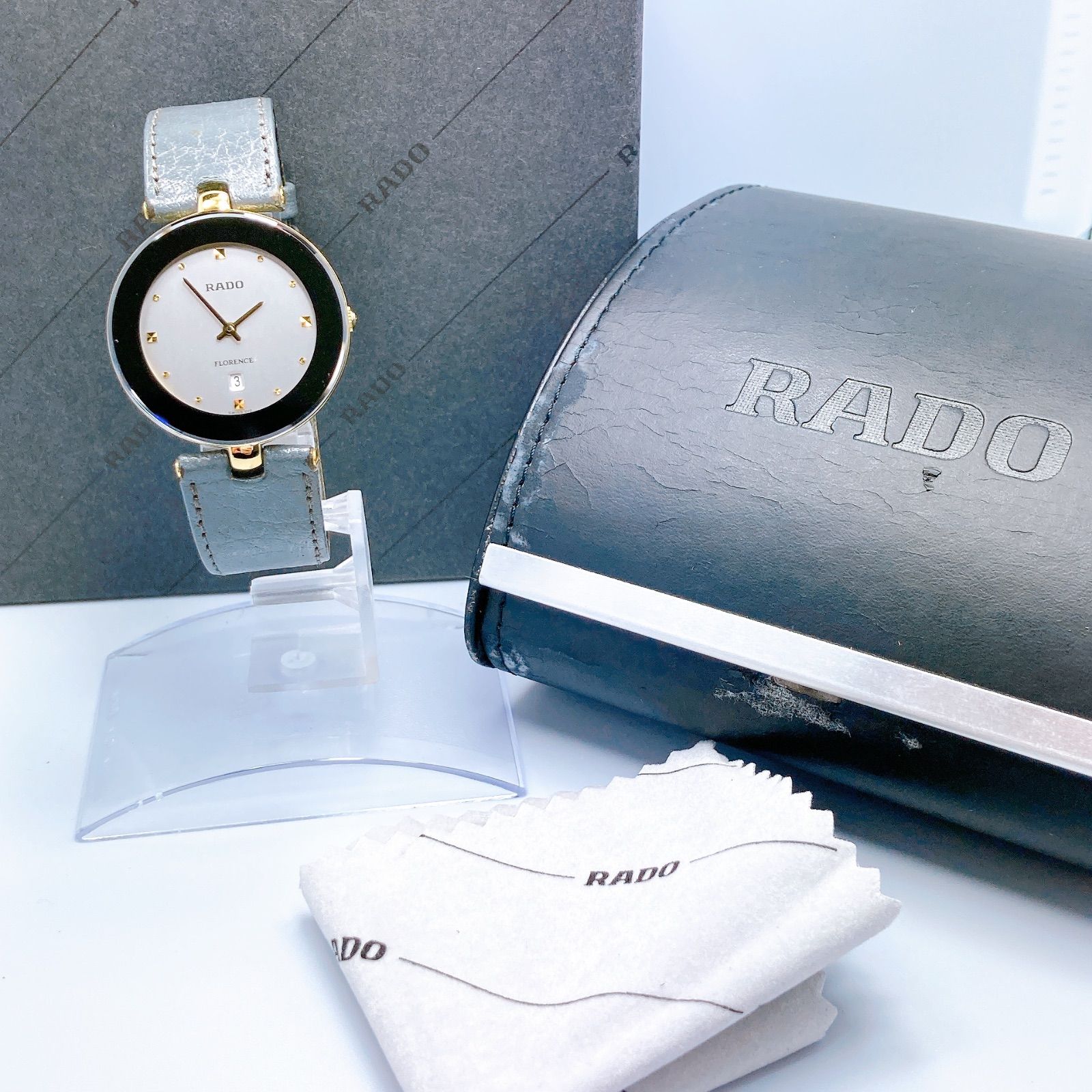  542 ラドー フローレンス 160 3677 2 ラウンド デイト 腕時計 腕時計(クォーツ) 腕時計(アナログ)