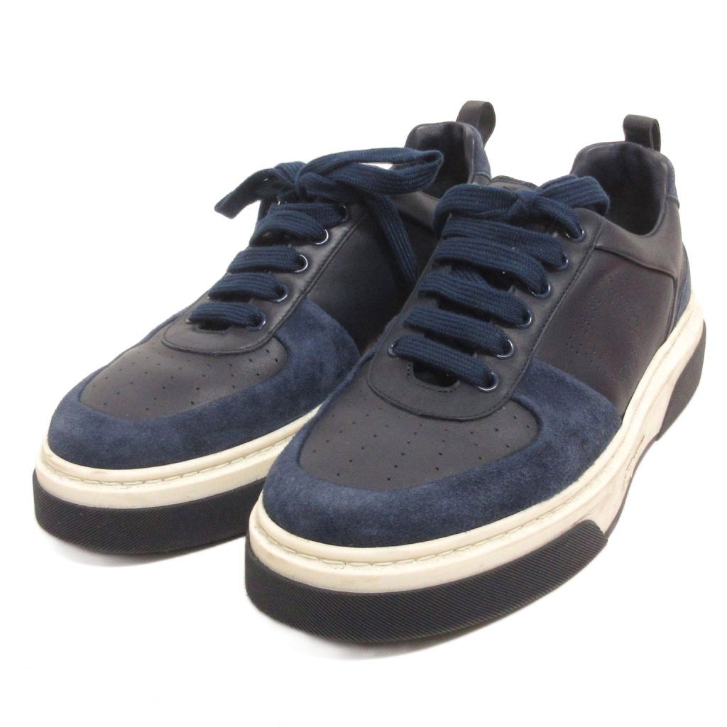 極美品 SalvatoreFerragamo ガンチーニ さスエードスニーカー Salvatore Ferragamo (サルヴァトーレフェラガモ) レザー