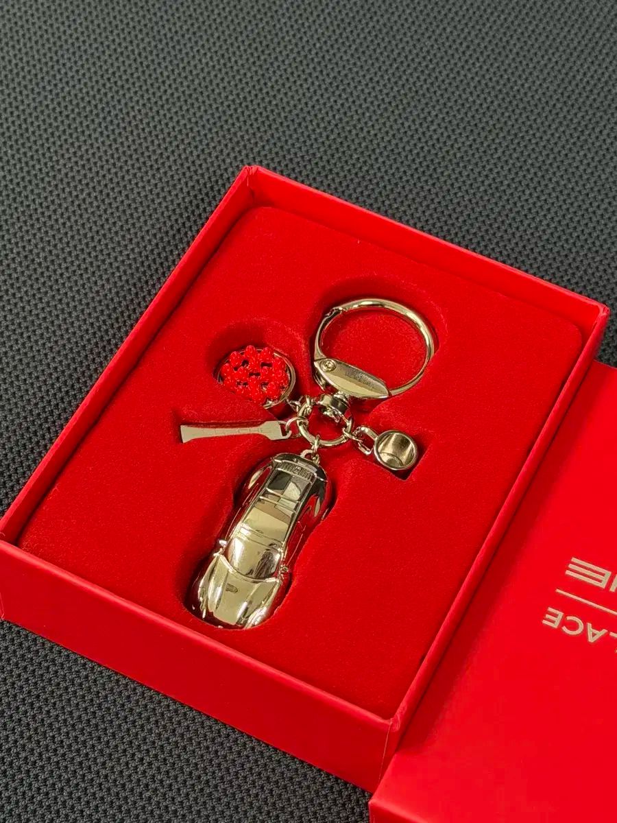 ポルシェ キーリング ツーサム コラボ シルバー