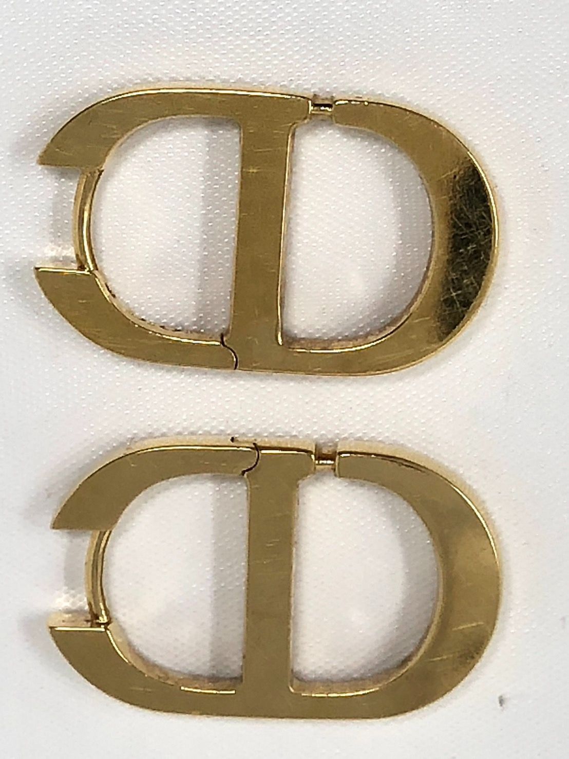 Dior ディオール Montaigne モンテーニュ CDロゴピアス ゴールド ラインストーン 19197