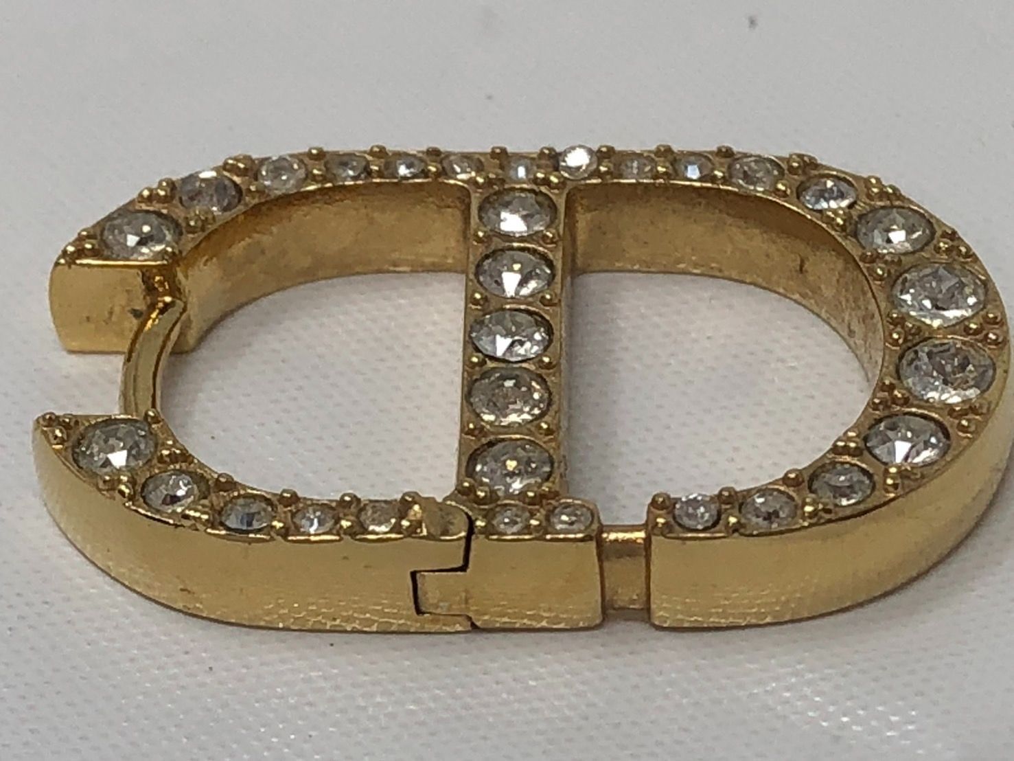 Dior ディオール Montaigne モンテーニュ CDロゴピアス ゴールド ラインストーン 19197 FORTGASGNV_COM_BR