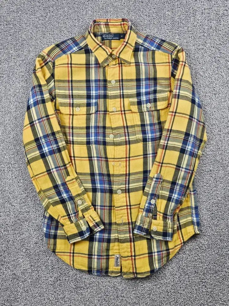 ポロラルフローレン マルチ チェック パータン ポケット シャツ M 10014