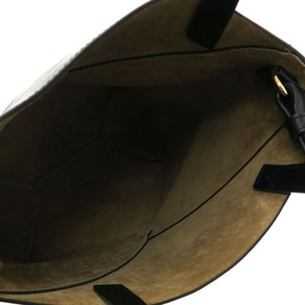 ロエベ パズルフォルド トート ミニ シャイニーカーフ A657V25X01 Aランク