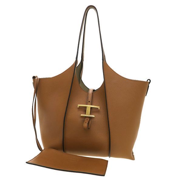 トッズ Tタイムレス レザー ショッピングバッグ スモール XBWTSBA0200Q8ES410 Aランク