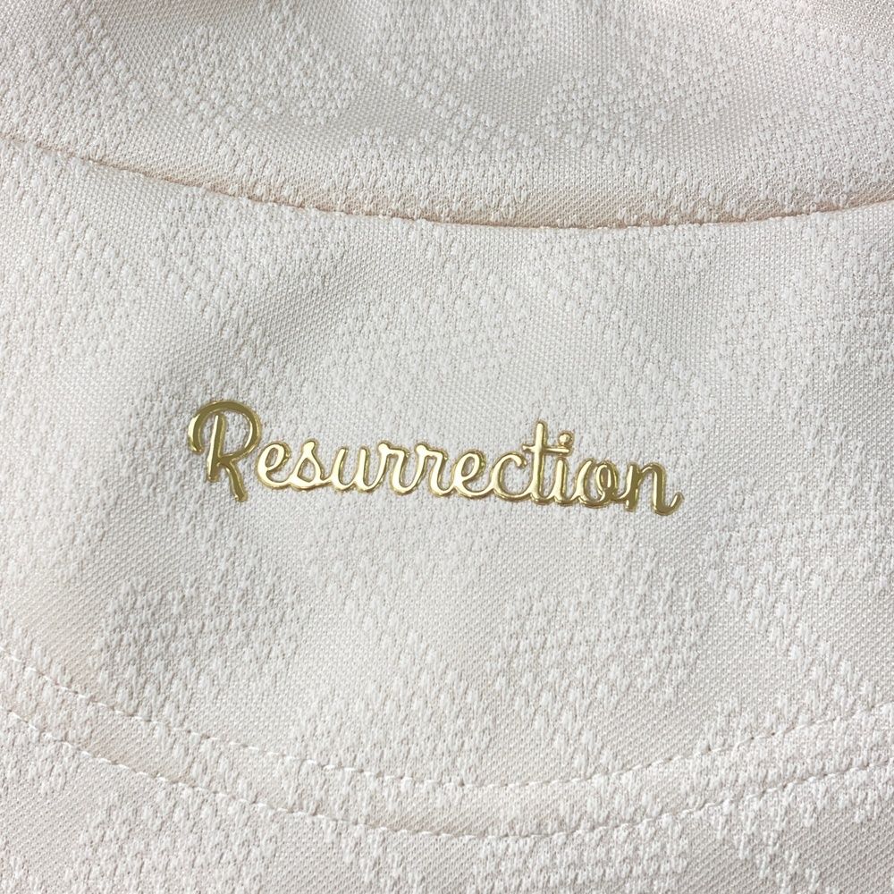 サイズ M RESURRECTION レザレクション ハイネック 半袖Tシャツ 総柄 ベージュ系 240101546743 ゴルフウェア レディース ストスト LLC-HASEGAWATOSO_COM
